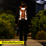 High Visibility Orange Reflective Commuter Bike Backpack |Riderbag Reflektor35, view 3