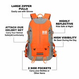 High Visibility Orange Reflective Commuter Bike Backpack |Riderbag Reflektor35, view 5