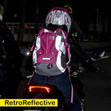 High Visibility Pink Reflective Commuter Bike Backpack |Riderbag Reflektor35, view 3