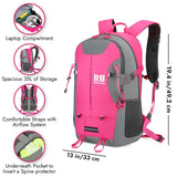 High Visibility Pink Reflective Commuter Bike Backpack |Riderbag Reflektor35, view 5