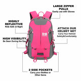 High Visibility Pink Reflective Commuter Bike Backpack |Riderbag Reflektor35, view 6
