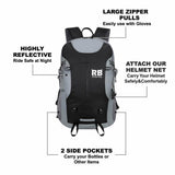 Black Reflective Commuter Bike Backpack | Riderbag Reflektor35, view 6