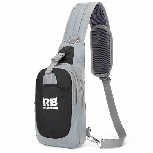 Riderbag Black Sling Bag – Reflective Crossbody