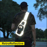 Riderbag Black Sling Bag – Reflective Crossbody, view 2