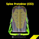 Riderbag Reflektor35 Motorcycle Backpack + CE2 Protector — Blue, view 2