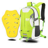 Riderbag Reflektor35 Motorcycle Backpack + CE2 Protector — Hi-Vis Green, view 6
