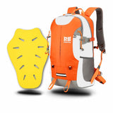 Riderbag Reflektor35 Motorcycle Backpack + CE2 Protector — Hi-Vis Orange, view 6