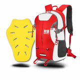 Riderbag Reflektor35 Motorcycle Backpack + CE2 Protector — Hi-Vis Red, view 6