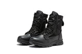 Rock Rooster Footwear Botas Pro Black Men's 8 inch Side Zipper Military Tactical Boots BP401BK, view 3