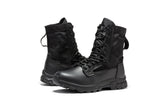Rock Rooster Footwear Botas Pro Black Men's 8 inch Side Zipper Military Tactical Boots BP401BK, view 4