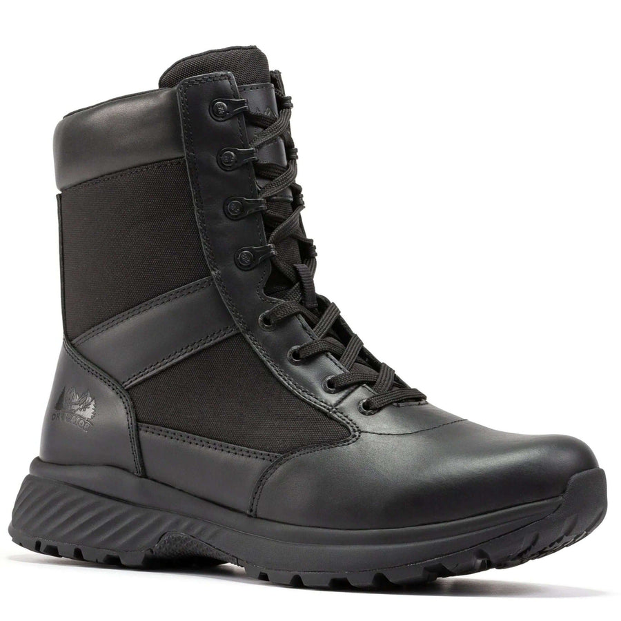 Rock Rooster Footwear Botas Pro Black Men's 8 inch Side Zipper Military Tactical Boots BP703