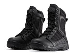Rock Rooster Footwear Botas Pro Black Men's 8 inch Side Zipper Rubber Sole Tactical Boots BMP110BK, view 5