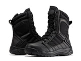 Rock Rooster Footwear Botas Pro Black Men's 8 inch Side Zipper Rubber Sole Tactical Boots BMP110BK, view 6