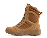 Rock Rooster Footwear Botas Pro Coyote Men's 8 inch Side Zipper Rubber Sole Tactical Boots BMP110CT, view 3
