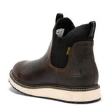 Rock Rooster Footwear Botas Pro Dark Brown Men's 6 inch Wedge Chelsea Pull-On Boots VBP503, view 2