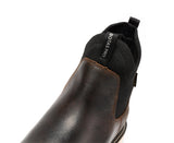 Rock Rooster Footwear Botas Pro Dark Brown Men's 6 inch Wedge Chelsea Pull-On Boots VBP503, view 4