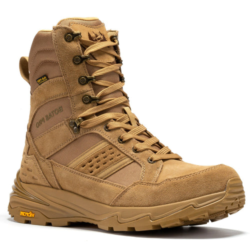 Rock Rooster Footwear Botas Pro Sand 8 Inch Waterproof Tactical Boots with VIBRAM® Traction Lug Outsole BP22810