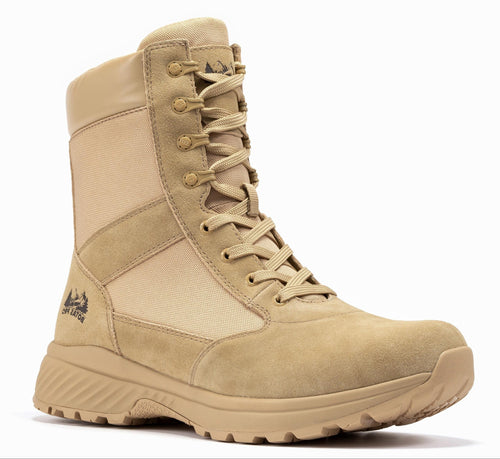Rock Rooster Footwear Botas Pro Sand Men's 8 inch Side Zipper Military Tactical Boots BP701