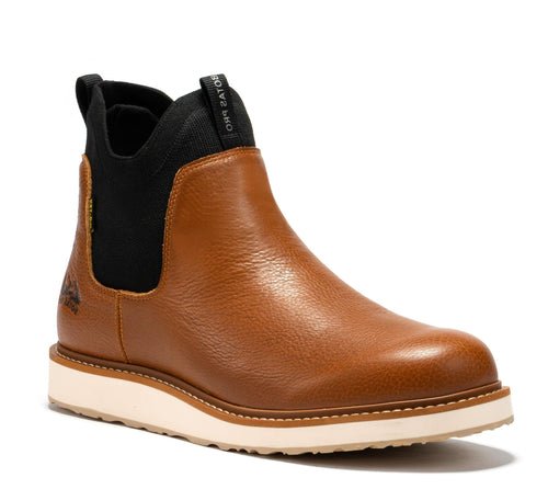 Rock Rooster Footwear Botas Pro Wheat Men's 6 inch Wedge Chelsea Pull-On Boots VBP501
