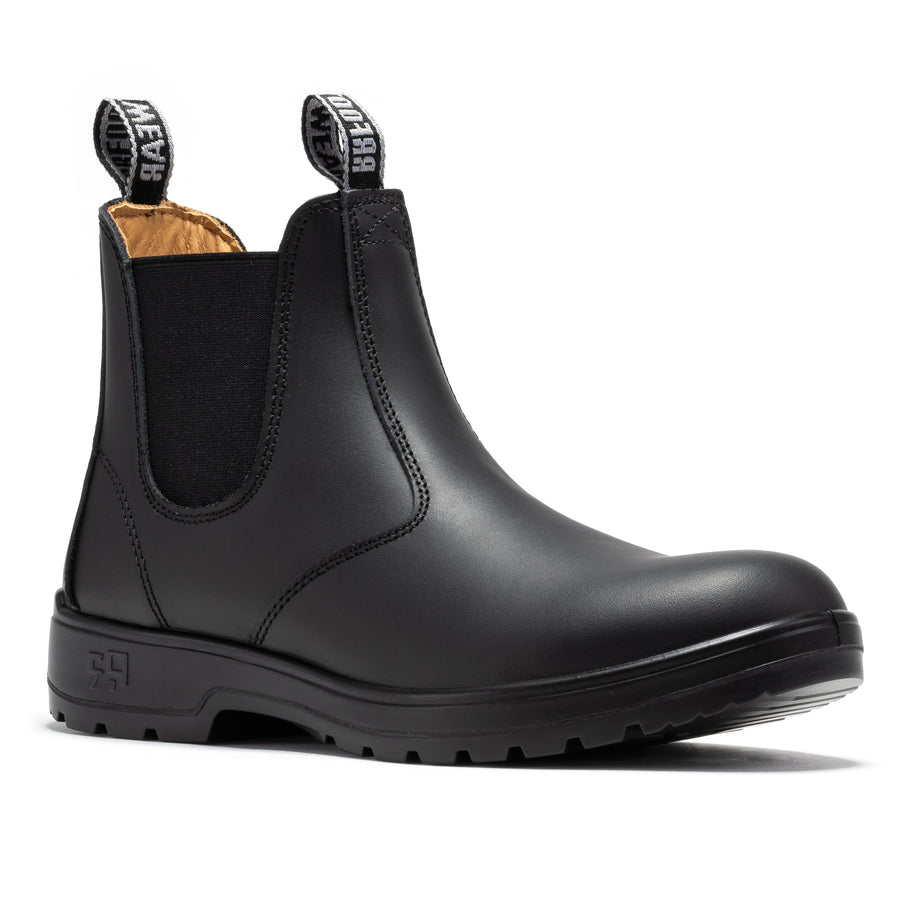 Rock Rooster Footwear ROCKROOSTER 6 inch Soft Toe Pull on Leather Chelsea Work Boots AD100