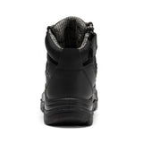 Rock Rooster Footwear ROCKROOSTER Avalon Black 6 Inch Zip-sided Composite toe Leather Work Boots CP213BK, view 3