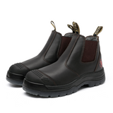 Rock Rooster Footwear ROCKROOSTER Bakken Dark Brown 6 inch Pull on Leather Work Boots AK229, view 4