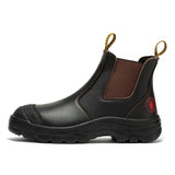 Rock Rooster Footwear ROCKROOSTER Bakken Dark Brown 6 inch Pull on Leather Work Boots AK229, view 6