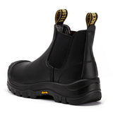 Rock Rooster Footwear ROCKROOSTER Beaufort Men's Black 6 inch Composite Toe Pull-on Leather Work Boots VAK630, view 2