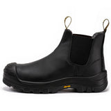 Rock Rooster Footwear ROCKROOSTER Beaufort Men's Black 6 inch Composite Toe Pull-on Leather Work Boots VAK630, view 3