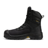 Rock Rooster Footwear ROCKROOSTER Beaufort Men's Black 8 inch Waterproof Composite Toe Work Boots VAK830, view 3