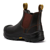 Rock Rooster Footwear ROCKROOSTER Beaufort Men's Dark Brown 6 inch Composite Toe Pull-on Leather Work Boots VAK631, view 2