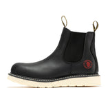 Rock Rooster Footwear ROCKROOSTER Capitola Men's 6 inch Black Steel Toe Wedge Work Boots SAP101, view 2