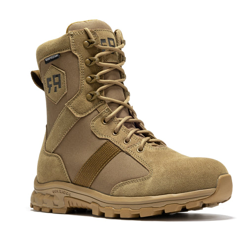 Rock Rooster Footwear ROCKROOSTER Colmar Coyote 8 inch Suede Leather Waterproof Tactical & Military Boots AB500