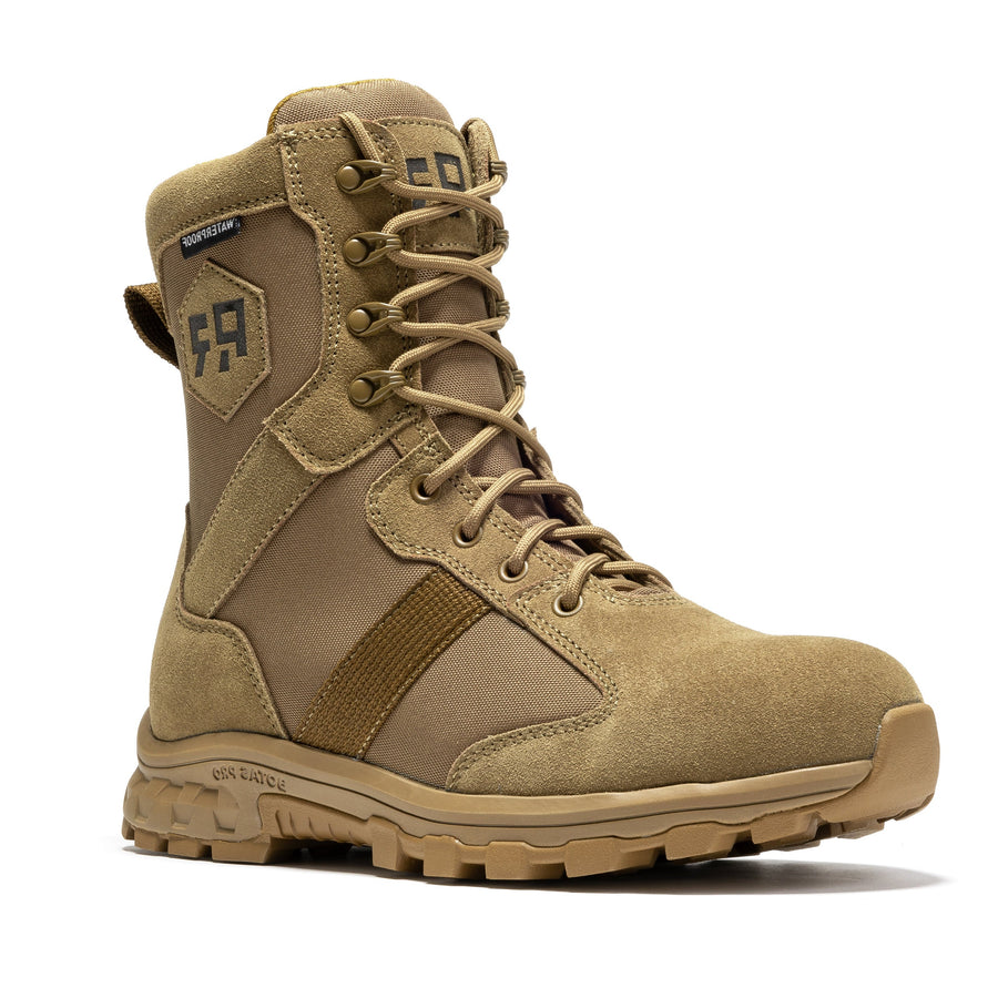 Rock Rooster Footwear ROCKROOSTER Colmar Coyote 8 inch Suede Leather Waterproof Tactical & Military Boots AB500