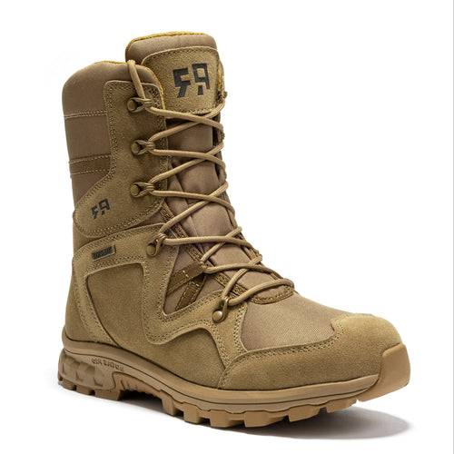Rock Rooster Footwear ROCKROOSTER Colmar Coyote 8 inch Suede Leather Waterproof Tactical & Military Boots AB520