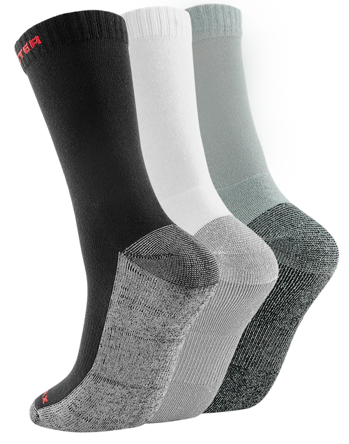 Rock Rooster Footwear RockRooster CoolMax Men's Moisture Control Durable Work Crew Socks 3 Pairs