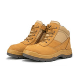 Rock Rooster Footwear ROCKROOSTER Cortez Tan 6 Inch Zip-sided Steel toecap Leather Work Boots AK050, view 6