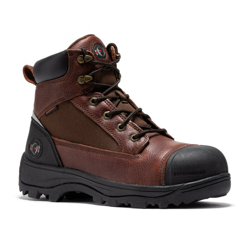 Rock Rooster Footwear ROCKROOSTER Daviston 6 inch Brown Composite Toe Waterproof Work Boots AT872