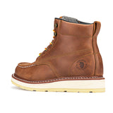 Rock Rooster Footwear ROCKROOSTER Edgewood Men's 6 inch Brown soft toe wedge work boots AP838, view 2
