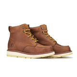 Rock Rooster Footwear ROCKROOSTER Edgewood Men's 6 inch Brown soft toe wedge work boots AP838, view 4