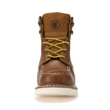 Rock Rooster Footwear ROCKROOSTER Edgewood Men's 6 inch Brown soft toe wedge work boots with Vibram® Outsole VAP838, view 6
