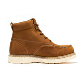 Rock Rooster Footwear ROCKROOSTER Edgewood Men's 6 inch Brown steel toe waterproof wedge work boots SAP858, view 6