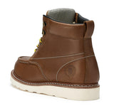 Rock Rooster Footwear ROCKROOSTER Edgewood Men's 6 inch Brown steel toe waterproof wedge work boots with Vibram® Outsole VAP858, view 2