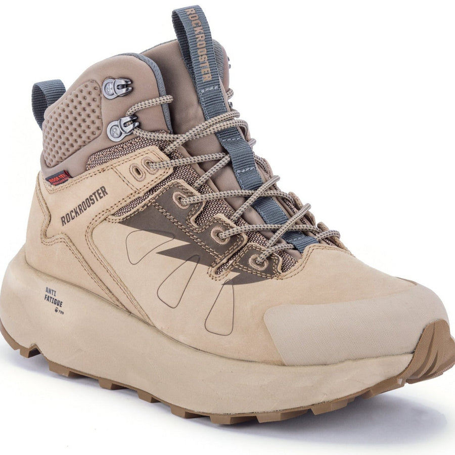 Rock Rooster Footwear rockrooster Farmington Sand 6 Inch Waterproof Hiking Boots with VIBRAM® Outsole OC21035