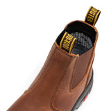 Rock Rooster Footwear ROCKROOSTER Gammon Brown 6 inch Pull-on Steel Toe Leather Work Boots AK224ST, view 4