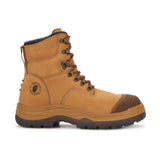 Rock Rooster Footwear ROCKROOSTER Kimberly Tan 7 inch Zip-sided Steel Toe Leather Work Boots AK232Z, view 3