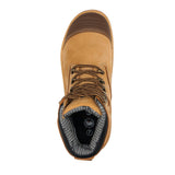 Rock Rooster Footwear ROCKROOSTER Kimberly Tan 7 inch Zip-sided Steel Toe Leather Work Boots AK232Z, view 5