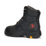 Rock Rooster Footwear ROCKROOSTER Knox Black 7 Inch Steel Toe Leather Asphalt Work Boots AK245, view 3