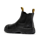 Rock Rooster Footwear ROCKROOSTER Lumen Black 6 inch Pull on Leather Work Boots AK227NT, view 2