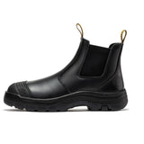 Rock Rooster Footwear ROCKROOSTER Lumen Black 6 inch Pull on Leather Work Boots AK227NT, view 3